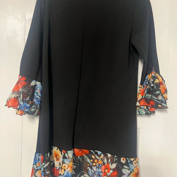 Zadie B’s Black Tunic with Floral Accents - Picture 6 of 6